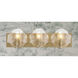 Elora 3 Light 23 inch Legacy Brass Vanity Light Wall Light