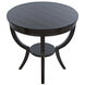 Scheffield 30 X 30 inch Distressed Brown End Table, Round