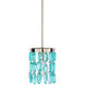 Aurelia 1 Light 6 inch Teal and Nickel Pendant Ceiling Light