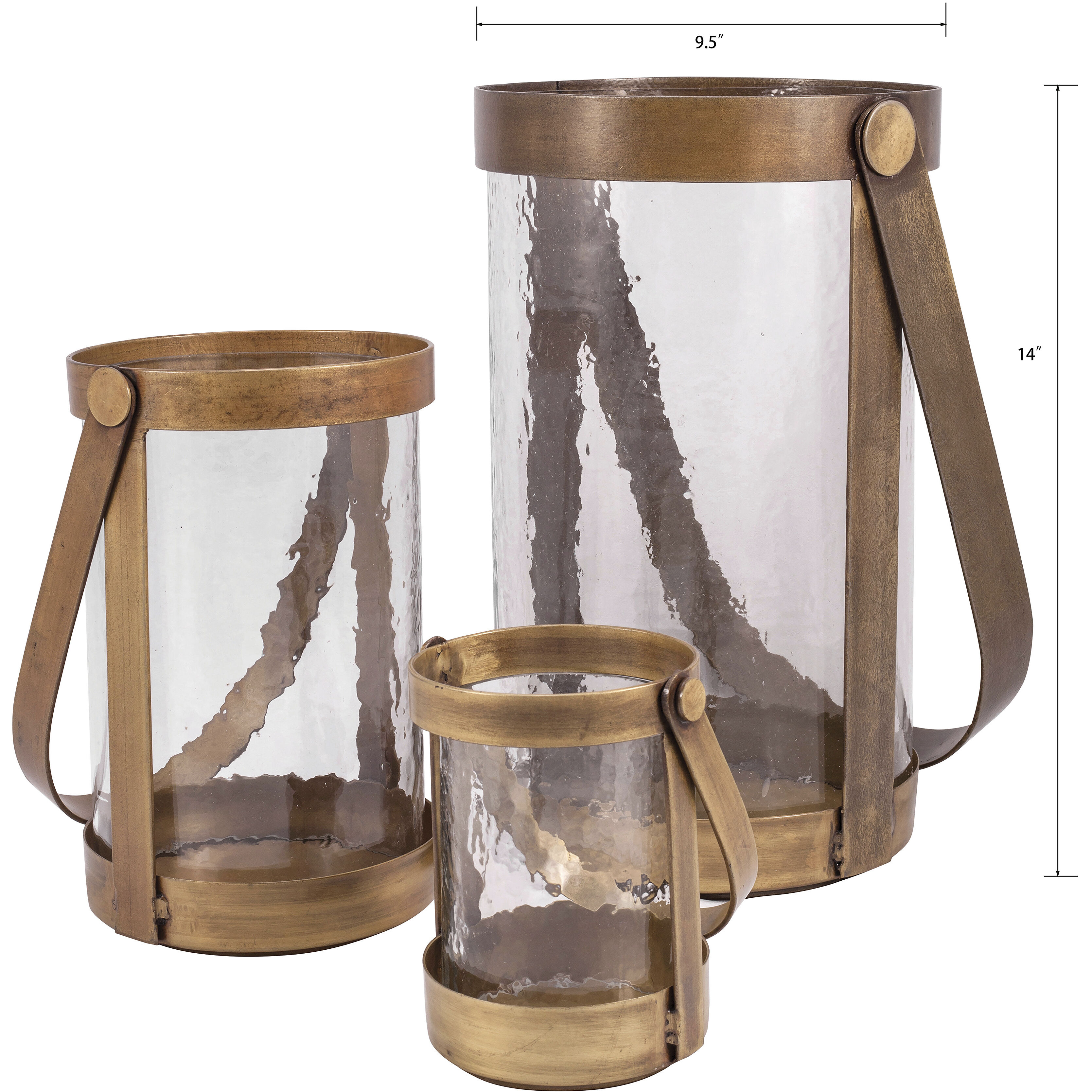 Tonal 14 X 9.5 inch Lantern, Set of 3