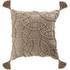 Centre 20 X 5.5 inch Taupe Accent Pillow
