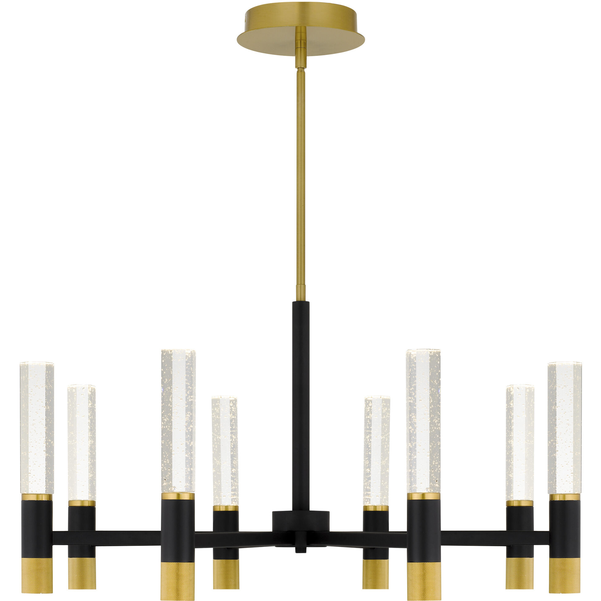 Davies 8 Light 32 inch Brushed Gold Chandelier Ceiling Light