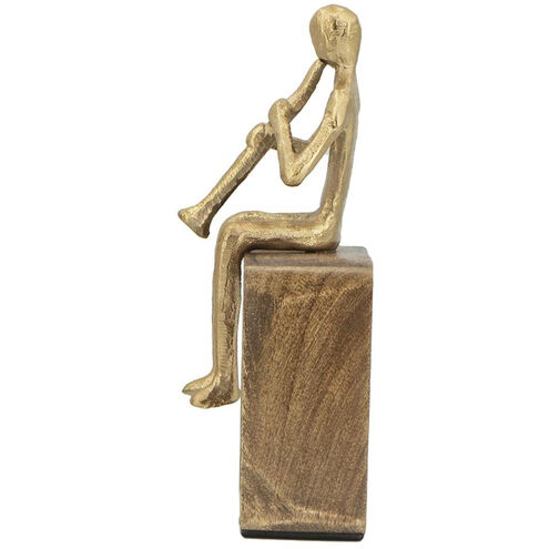 Musician Gold and Natural Figurine