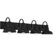 Modern Farmhouse 4 Light 38 inch Oil Rubbed Bronze Vanity Light Wall Light