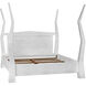 Patras White Wash Bed, California King