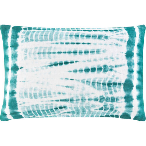 Suji 22 X 14 inch Teal/White Pillow Kit, Lumbar