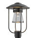 Erlenmeyer 1 Light 17.1 inch Coastal Black Outdoor Post Light