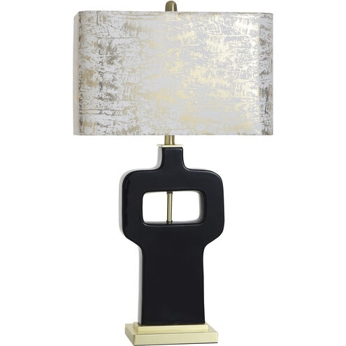 Prelude 23.75 inch 100.00 watt Gloss Black and Gold Table Lamp Portable Light
