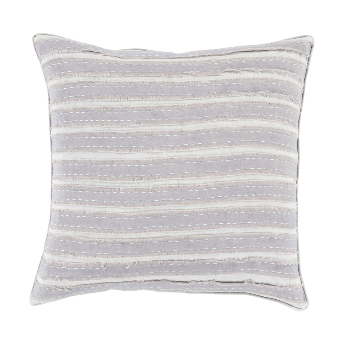 Willow 18 X 18 inch Medium Gray and Light Gray Throw Pillow