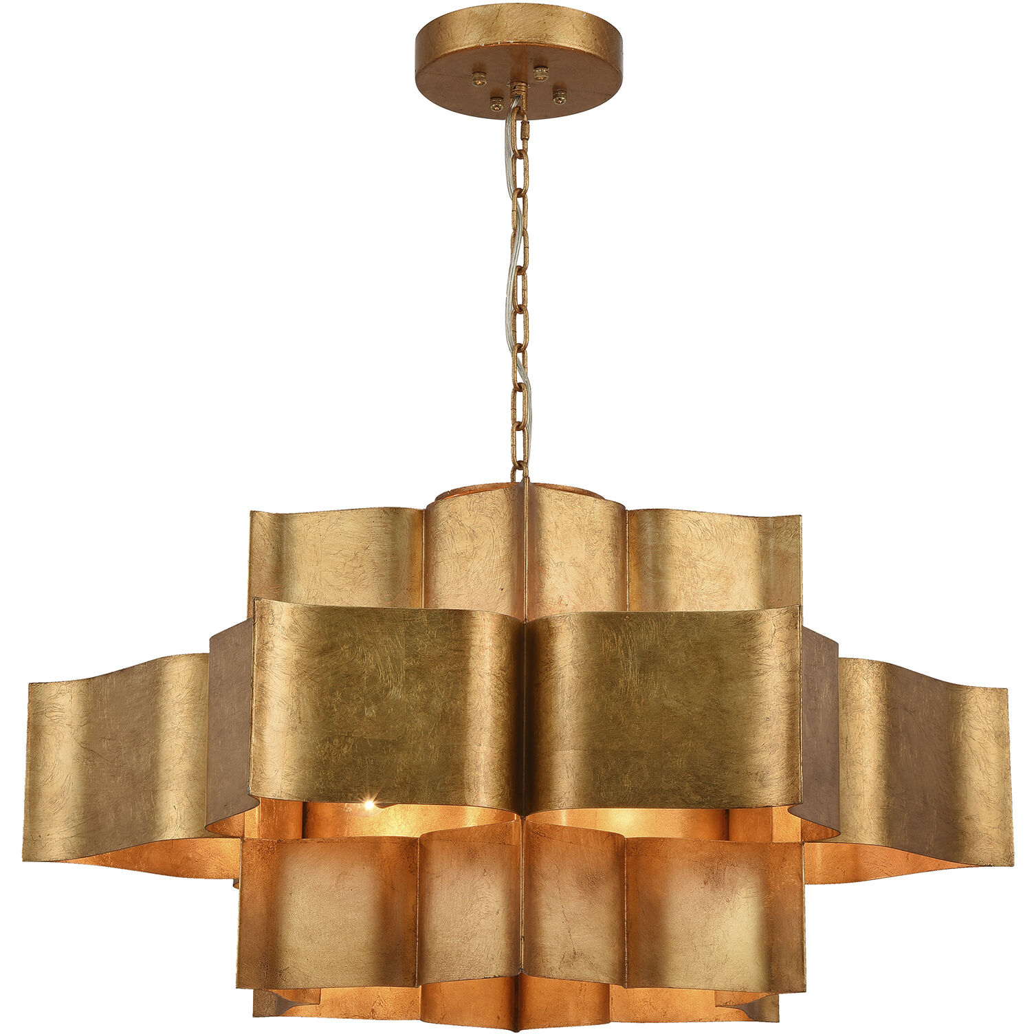 Canada 12 Light 35.4 inch Gold Chandelier Ceiling Light