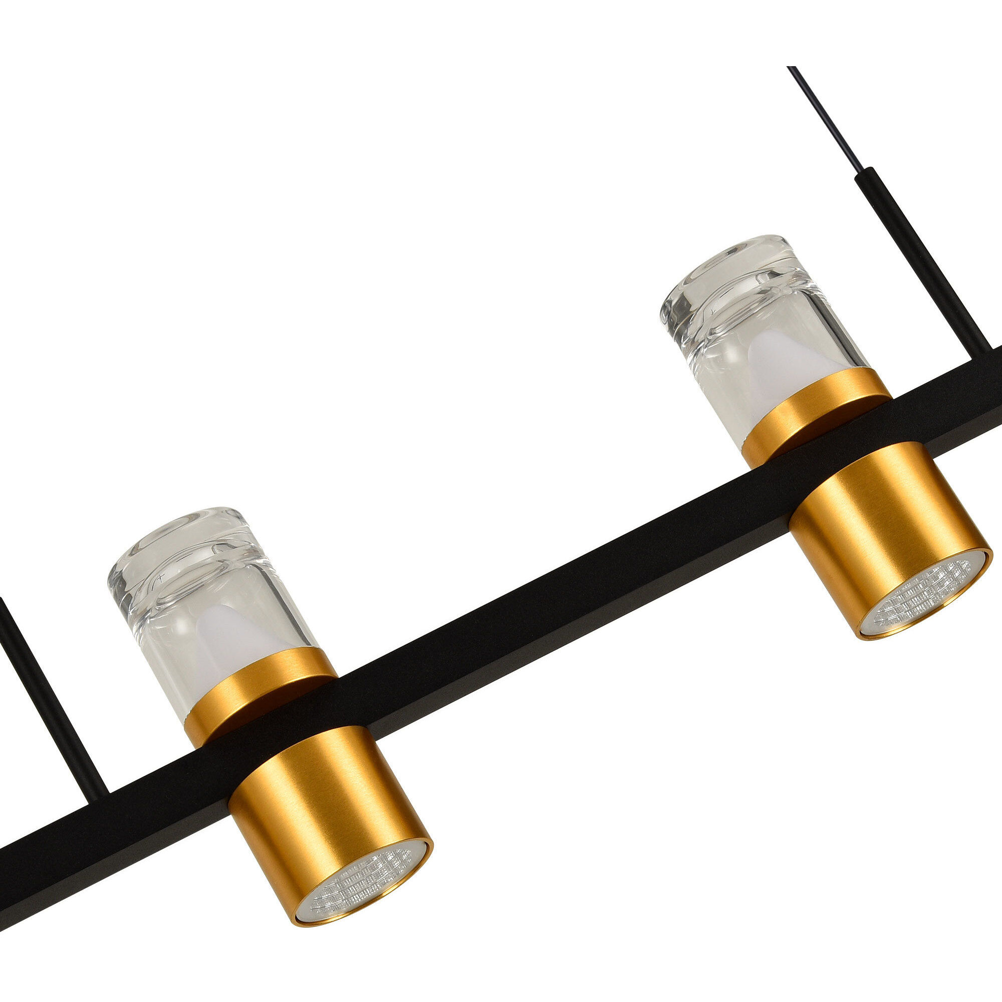 Ellegi Series Linear Chandelier Ceiling Light, Artisan Collection