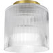 Nadine 1 Light 7 inch Aged Brass Flush Mount Ceiling Light