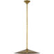 Amber Lewis Ponce LED 18 inch Hand-Rubbed Antique Brass Pendant Ceiling Light