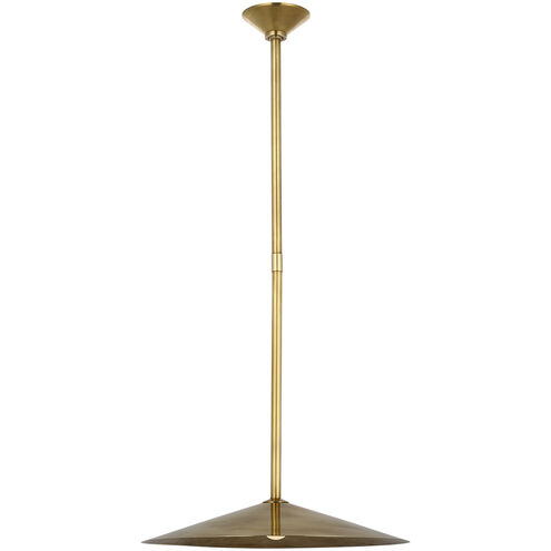 Amber Lewis Ponce LED 18 inch Hand-Rubbed Antique Brass Pendant Ceiling Light