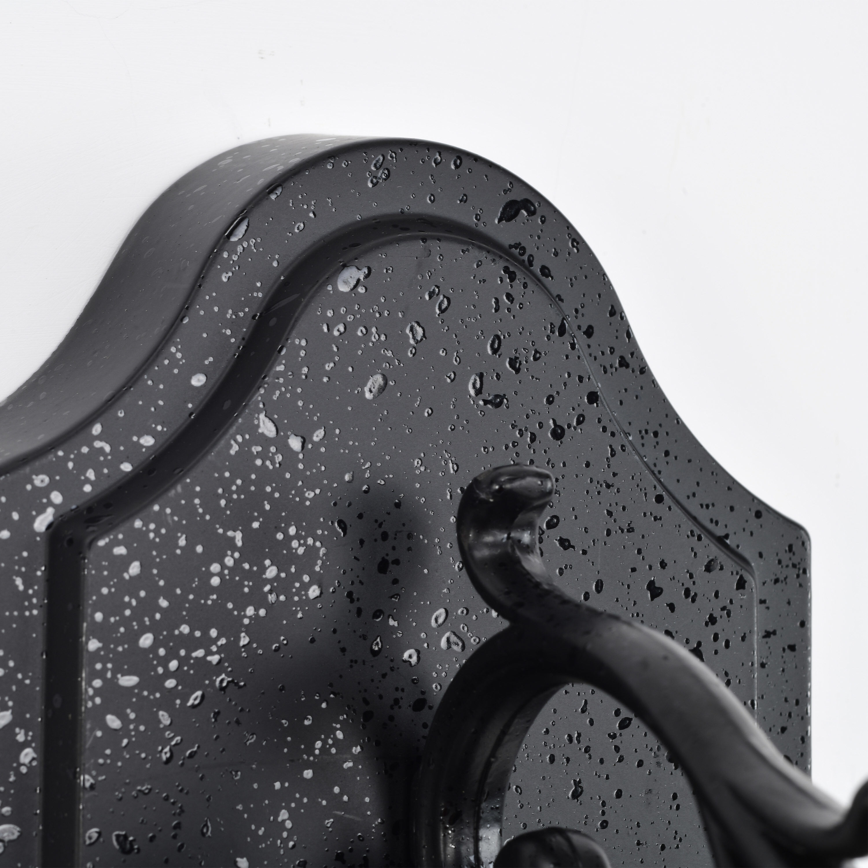 Central Park 3 Light 23 inch Textured Black Outdoor Wall Lantern