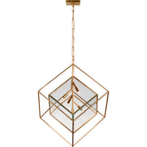 Kelly Wearstler Cubed LED 28.5 inch Gild Pendant Ceiling Light, Large