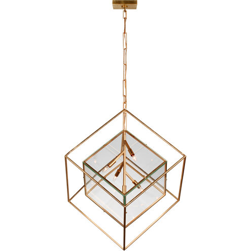 Kelly Wearstler Cubed LED 28.5 inch Gild Pendant Ceiling Light, Large