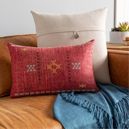 Cactus Silk 20 X 13 inch Bright Red/Rose/Mint/Saffron/Black Pillow Kit, Lumbar