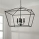 Grady 4 Light 27.5 inch Black Iron Pendant Ceiling Light