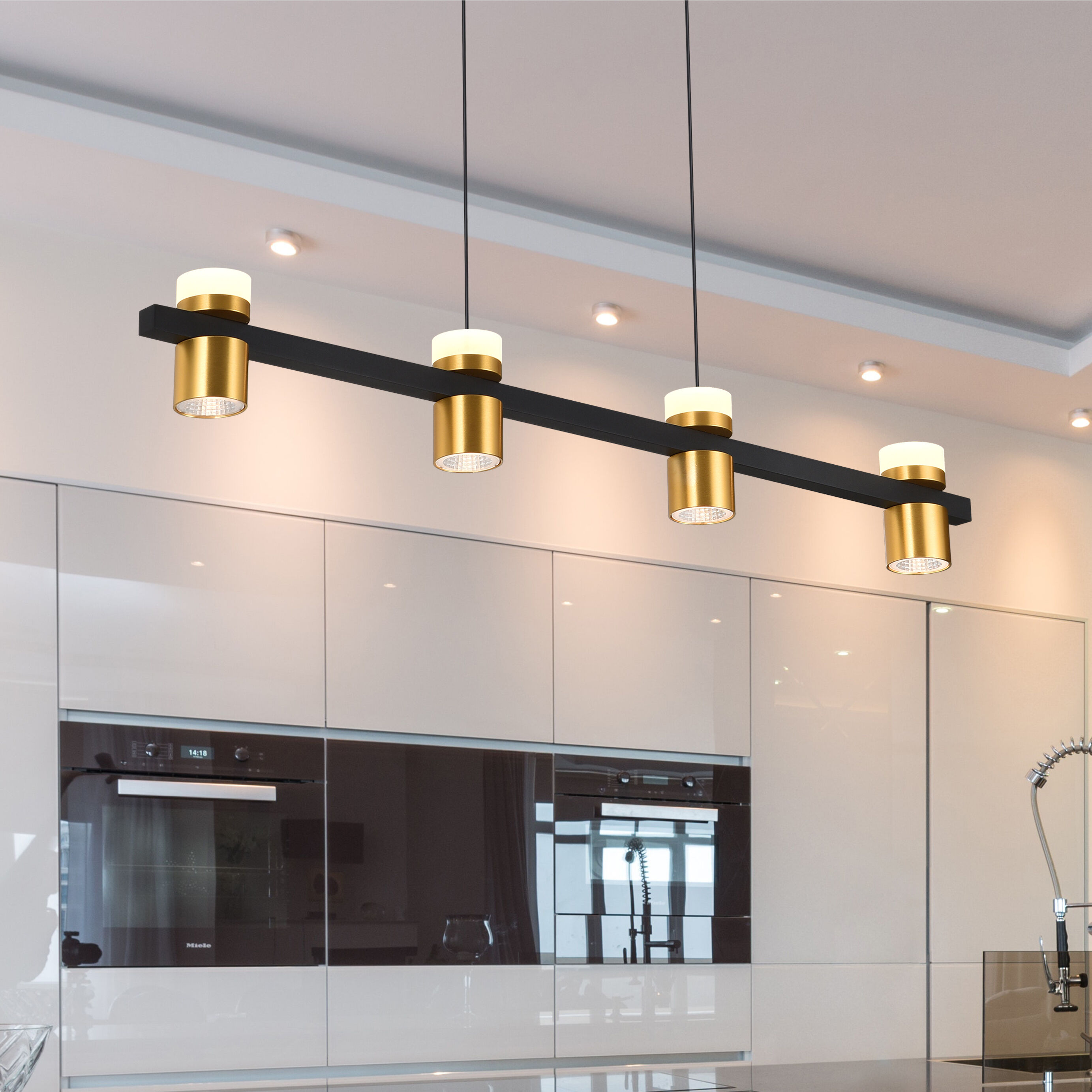 Ferro Series Linear Chandelier Ceiling Light, Artisan Collection