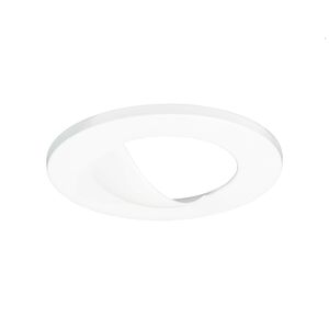 Miniature White Downlight Wall Wash Trim, Round