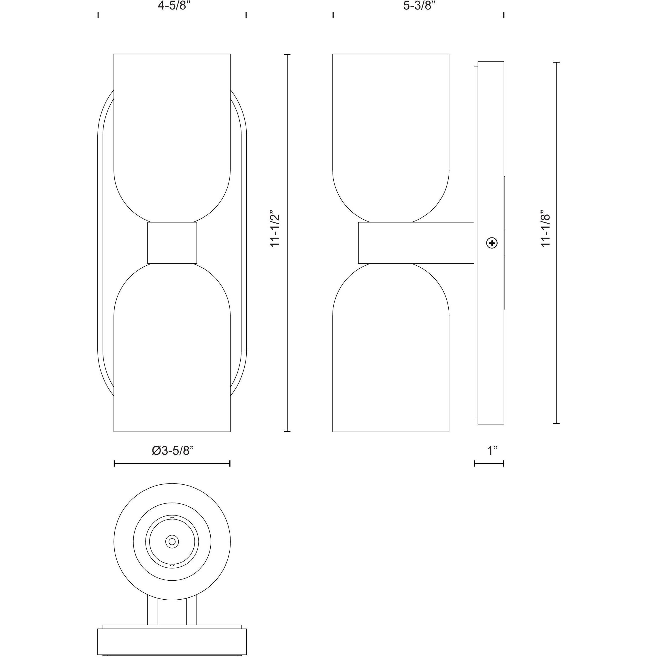 Lucian Wall/Vanity Light Wall Light in Vintage Brass, Clear Crystal