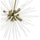 Uptown 6 Light 20 inch Antique Brass Pendant Chandelier Ceiling Light