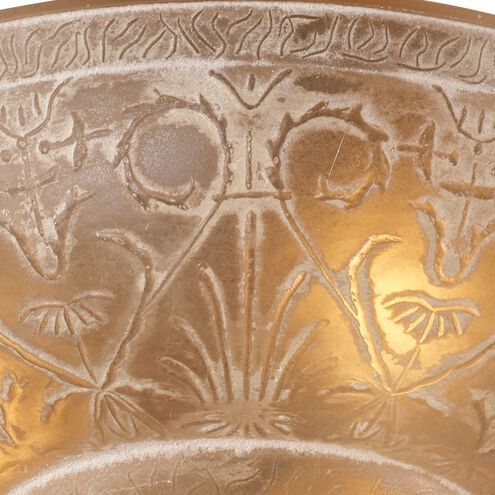 Restoration 3 Light 12 inch Golden Bronze Semi Flush Mount Ceiling Light