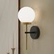 Rigsby 1 Light 7.5 inch Matte Black and Brushed Gold Wall Sconce Wall Light