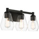 Clarity 3 Light 24 inch Coal Bath Vanity Wall Light