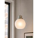 Abrya 1 Light 5.91 inch Brushed Nickel Pendant Ceiling Light