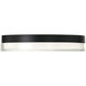 Dot LED 15 inch Black Flush Mount Ceiling Light in 3500K, dweLED