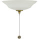 Windstar 2 Light Incandescent Estate Brass Fan Light Kit
