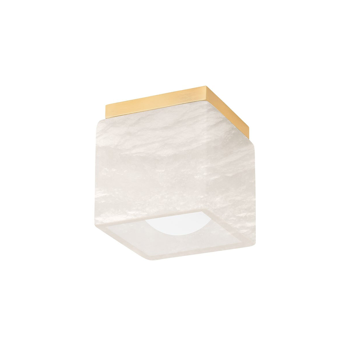 Budnick LED 4.5 inch Aged Brass Bath Bracket Wall Light, Square