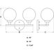 Lander LED 15 inch Matte Black Bathroom Light Wall Light in 2