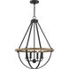 Bartlett 4 Light 22 inch Earth Black Pendant Ceiling Light