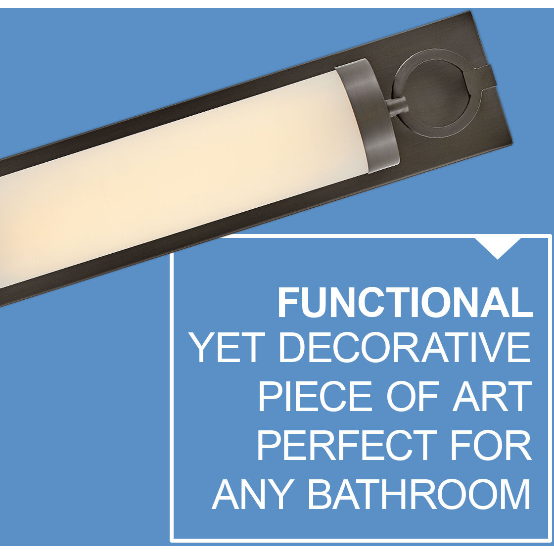 Lisa McDennon Baylor LED 24 inch Black Oxide Bath Light Wall Light, Linear, Sconce