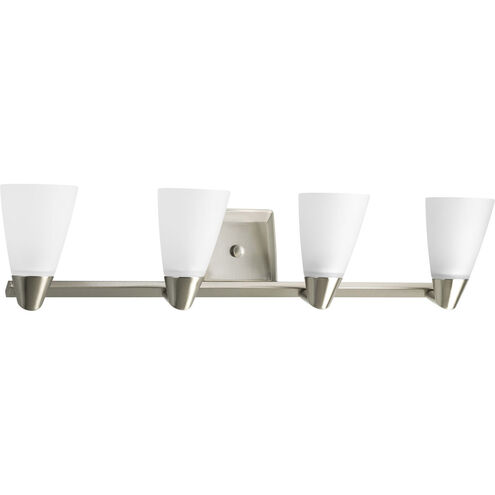 Rizu 4 Light 32 inch Brushed Nickel Bath Vanity Wall Light