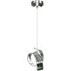Riza 1 Light 9.1 inch Sterling Mini Pendant Ceiling Light