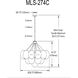 Miles LED 27 inch Aged Brass Chandelier Ceiling Light