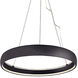 Halo LED 35.88 inch Black Pendant Ceiling Light