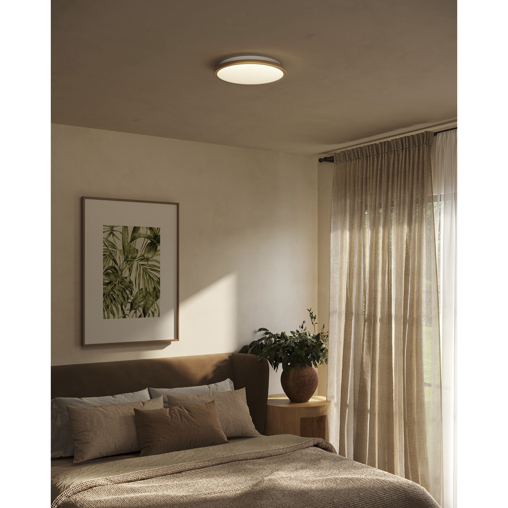 Brook 15.13 inch Brushed Gold Flush Mount Ceiling Light
