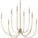 Malene 8 Light Champagne Bronze Chandelier Foyer Ceiling Light