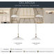 Delarosa 1 Light White Pendant Ceiling Light