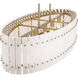 Bardon 12 Light 48 inch Celeste Brass Island Chandelier Ceiling Light