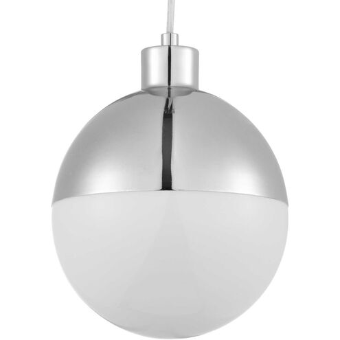 Globe LED LED 8 inch Polished Chrome Pendant Ceiling Light
