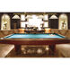 Cordon 4 Light 81.75 inch Rubbed Brass Billiard Ceiling Light in White Mottle Glass