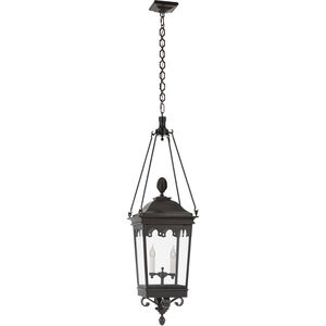 Rudolph Colby Rosedale Grand 2 Light 14.25 inch French Rust Outdoor Hanging Lantern, Medium