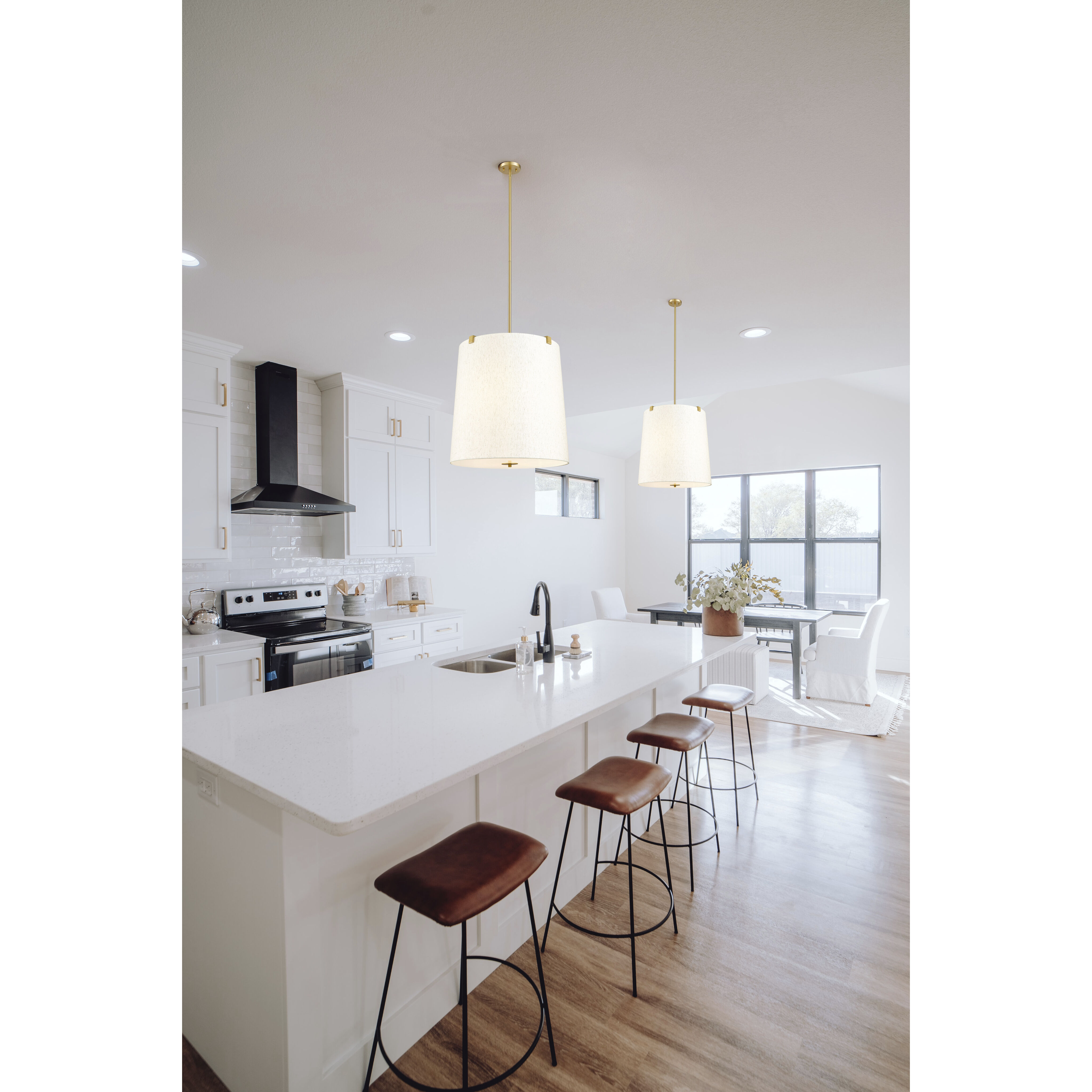 Weston 6 Light 24 inch Modern Gold Pendant Ceiling Light