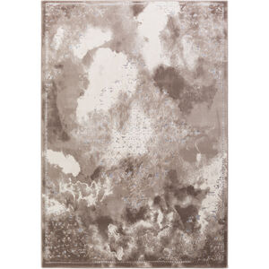 Neptune 39 X 24 inch Neutral and Brown Area Rug, Polypropylene and Polyester